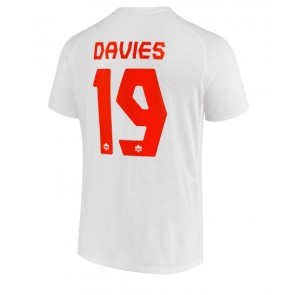 Lacne Muži Futbalové dres Kanada Alphonso Davies #19 MS 2022 Krátky Rukáv - Preč